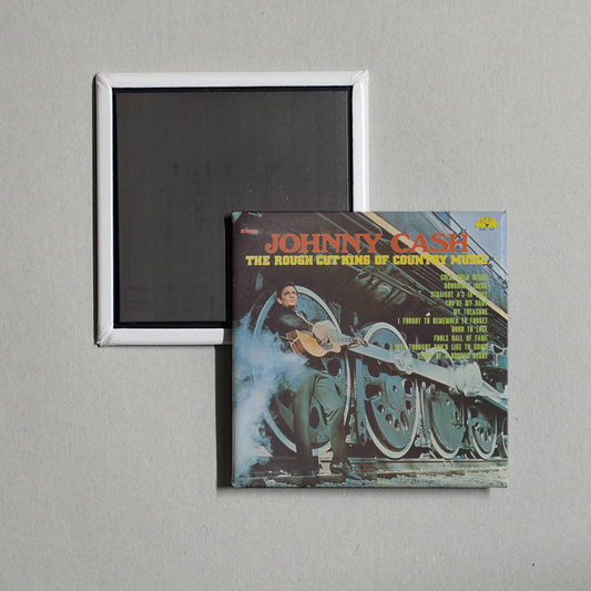 Johnny Cash - The Rough Cut King of Country Music Album Cover Fridge Magnet