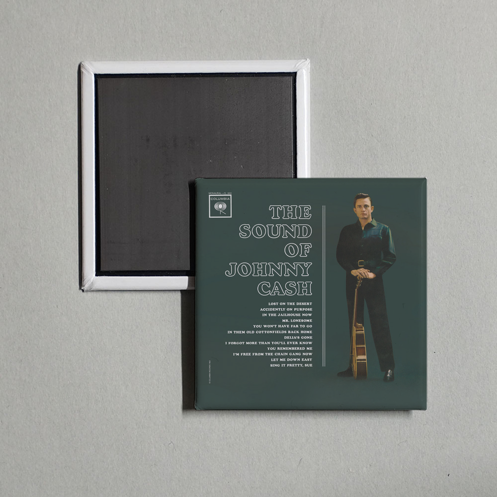 Johnny Cash - The Sound Of Johnny Cash Album Cover Fridge Magnet