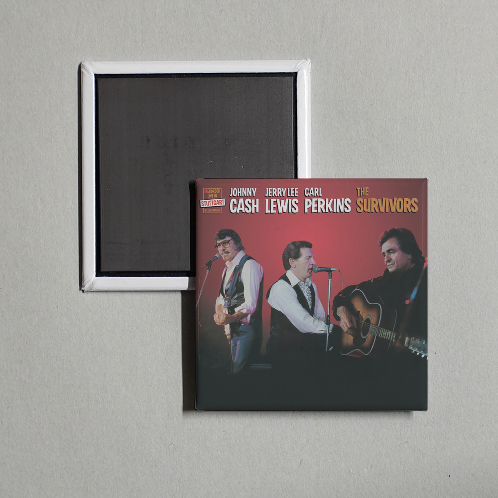 Johnny Cash - The Survivors Album Cover Fridge Magnet