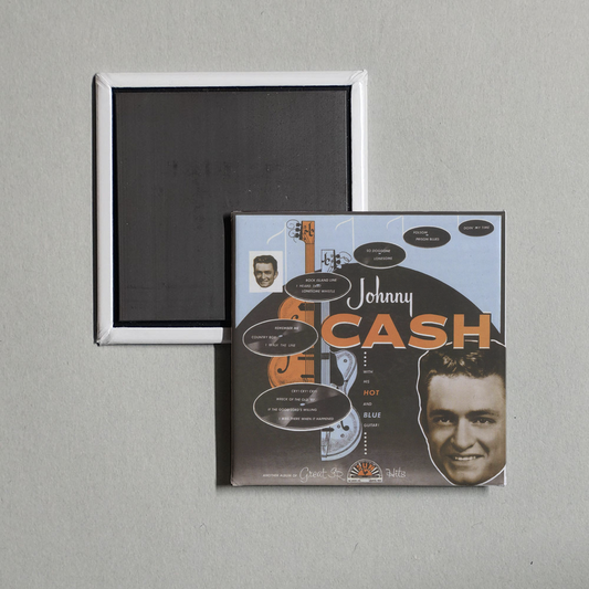 Johnny Cash - With His Hot and Blue Guitar Album Cover Fridge Magnet