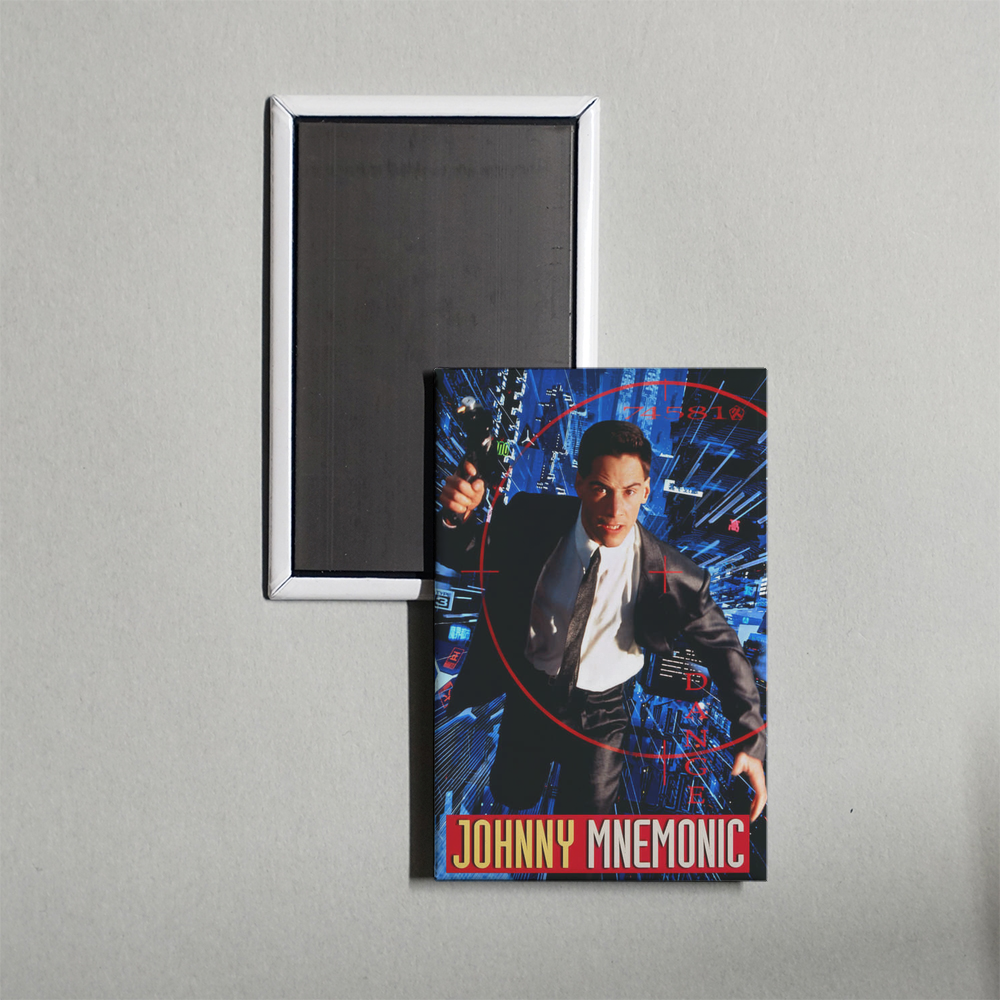 Johnny Mnemonic Mini Movie Fridge Magnet