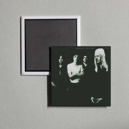 Johnny Winter - Johnny Winter And Album Cover Fridge Magnet