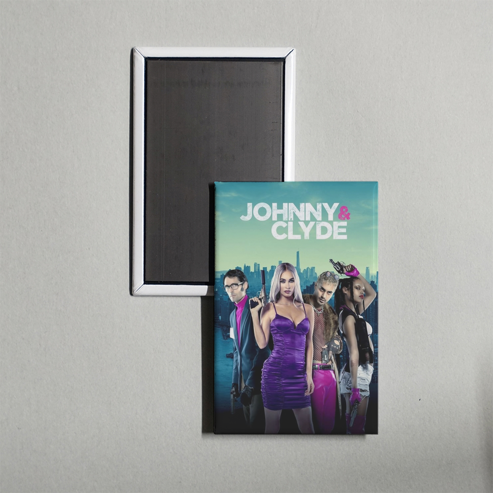 Johnny & Clyde Mini Movie Fridge Magnet