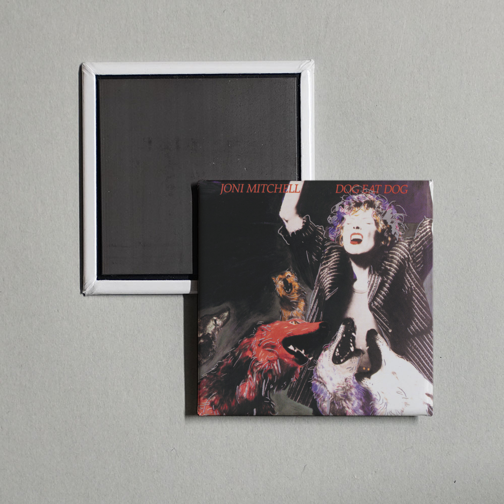 Joni Mitchell - Dog Eat Dog Album Cover Fridge Magnet