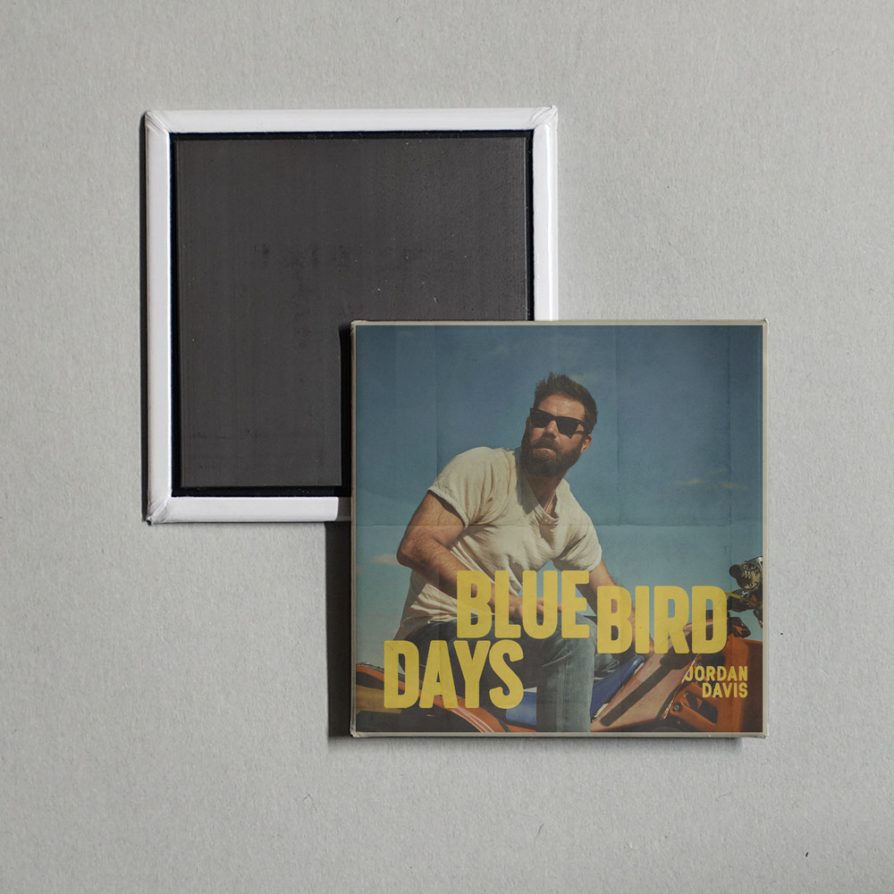 Jordan Davis - Bluebird Days Album Cover Fridge Magnet