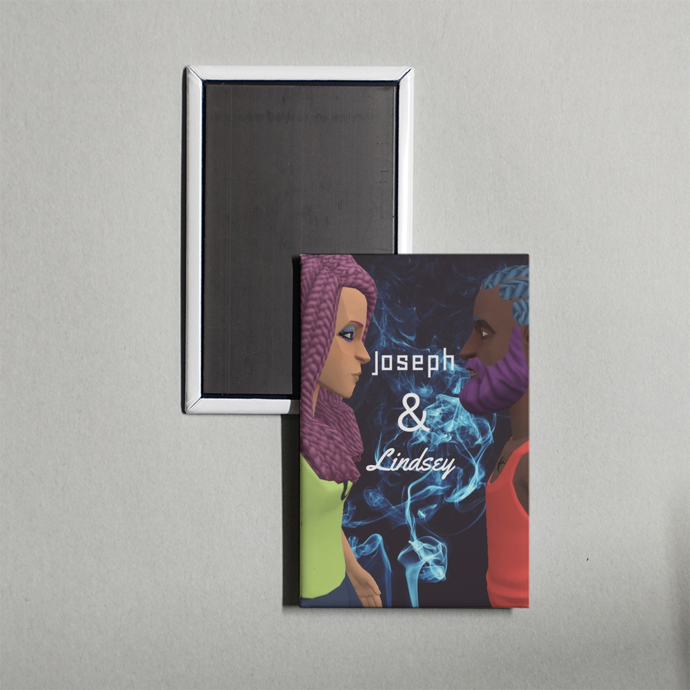 Joseph & Lindsey TV Show Fridge Magnet