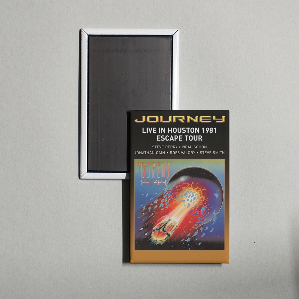 Journey Live in Houston 1981 - The Escape Tour Mini Movie Fridge Magnet