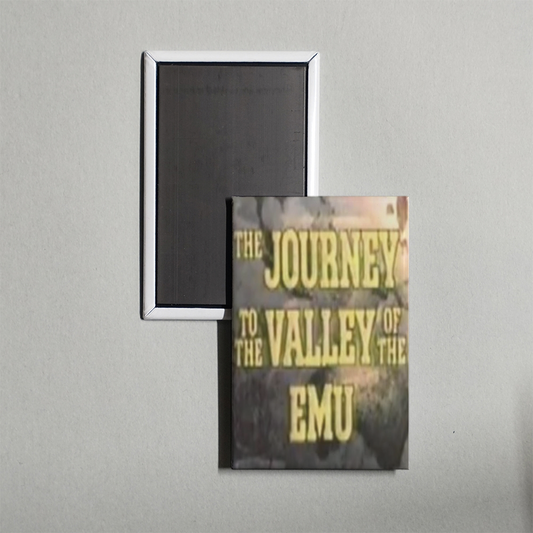 Journey to the Valley of the Emu Mini Movie Fridge Magnet