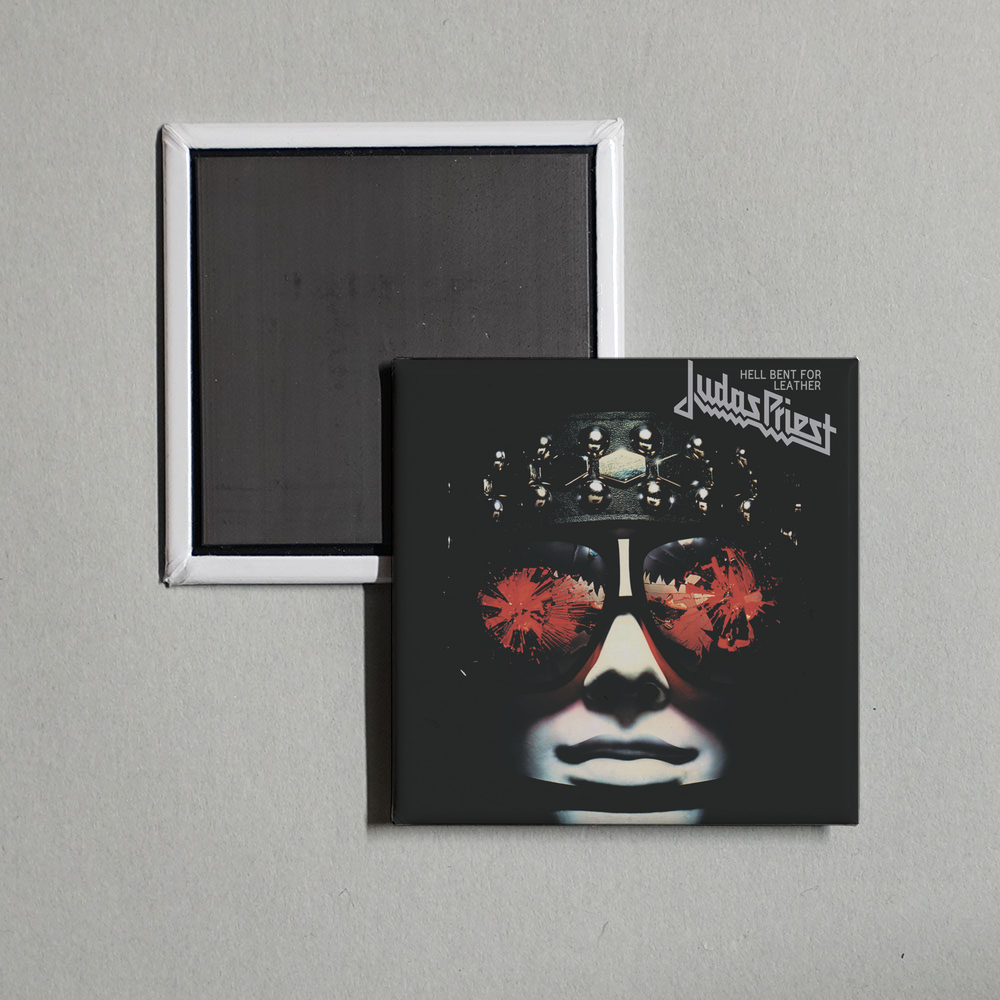 Judas Priest - Hell Bent For Leather Album Cover Fridge Magnet