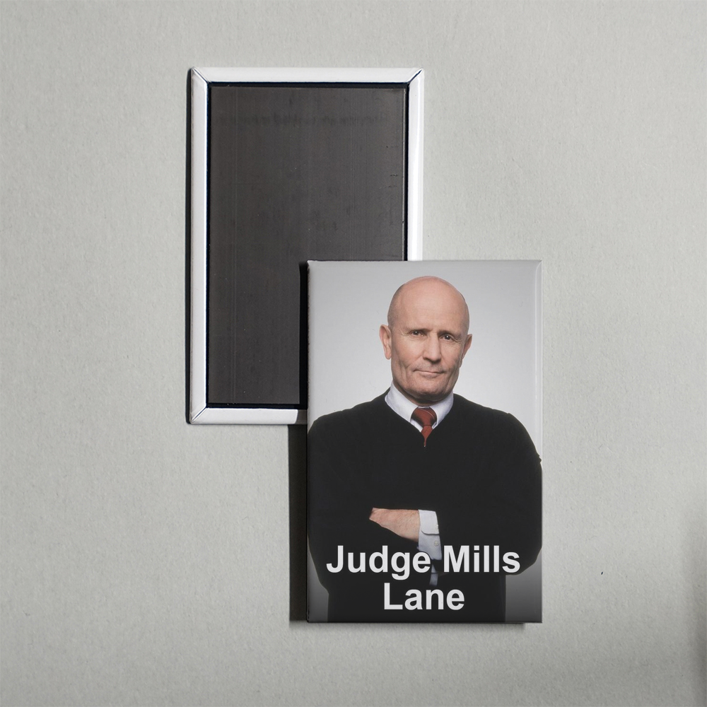 Judge Mills Lane TV Show Fridge Magnet