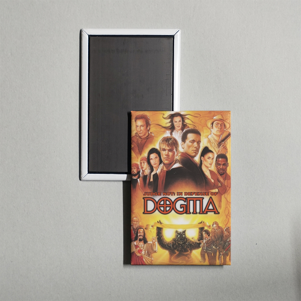 Judge Not In Defense of Dogma Mini Movie Fridge Magnet