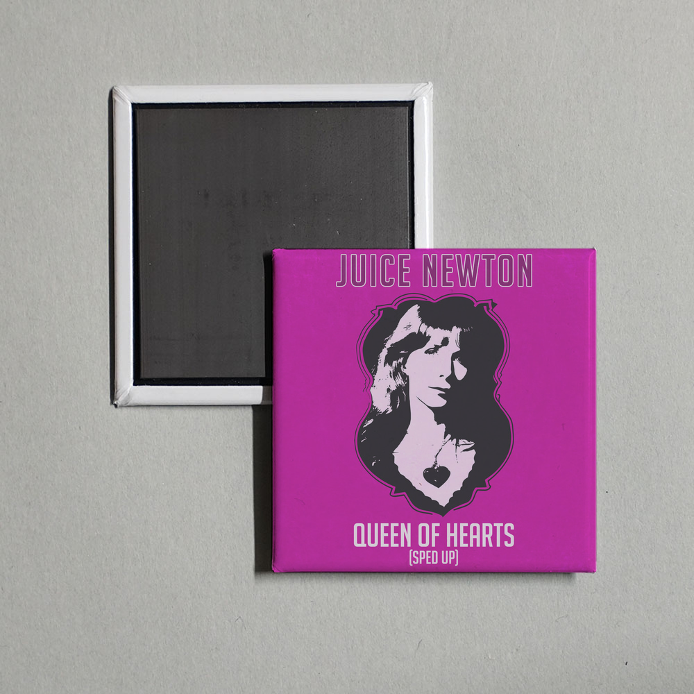 Juice Newton - Queen of Hearts (Re-Recorded - Sped Up) Album Cover Fridge Magnet