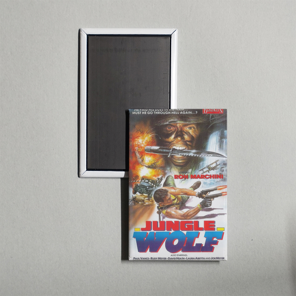 Jungle Wolf Mini Movie Fridge Magnet