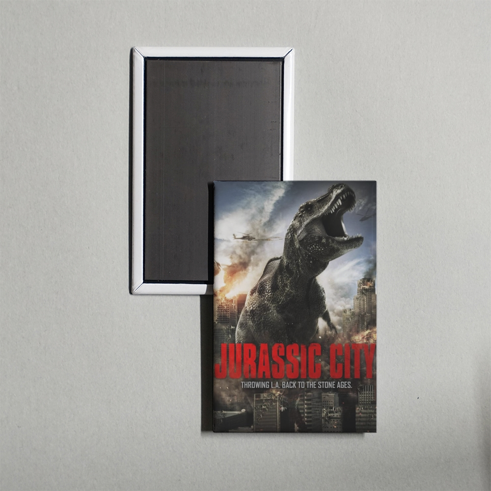Jurassic City Mini Movie Fridge Magnet