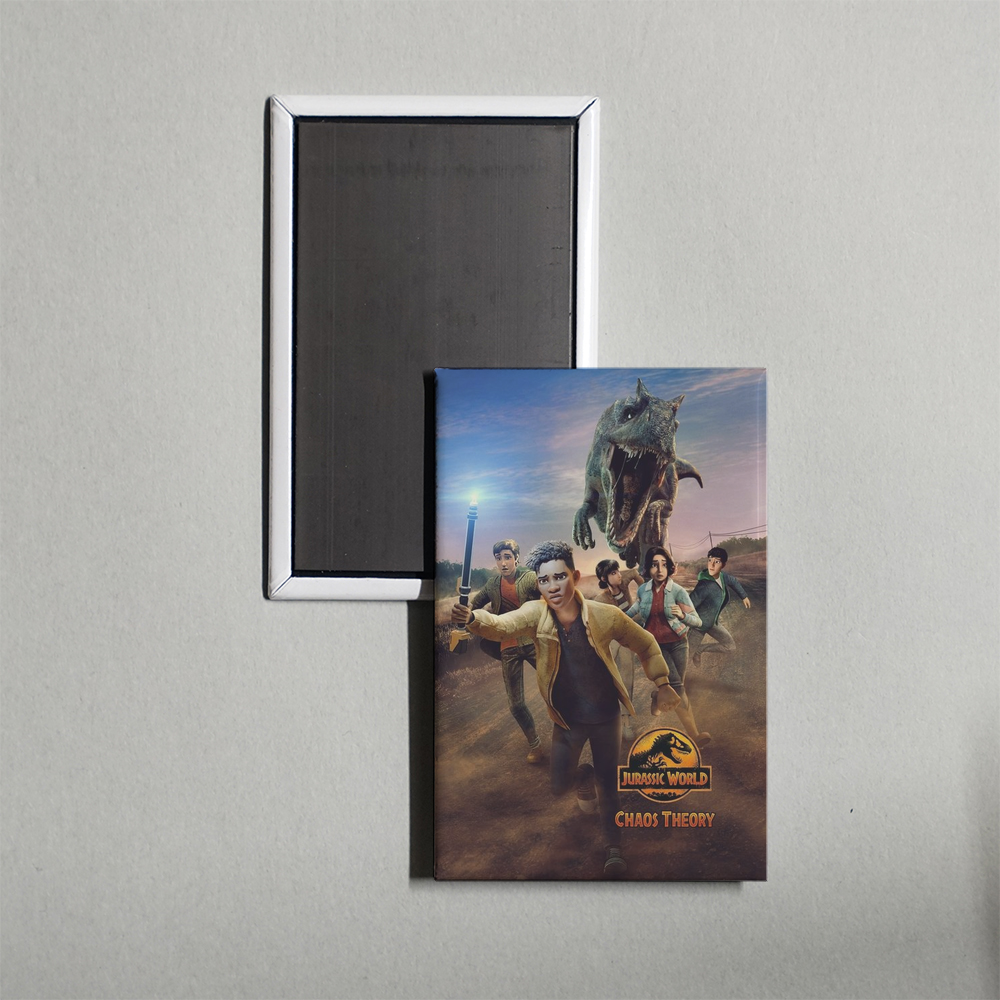 Jurassic World Chaos Theory TV Show Fridge Magnet