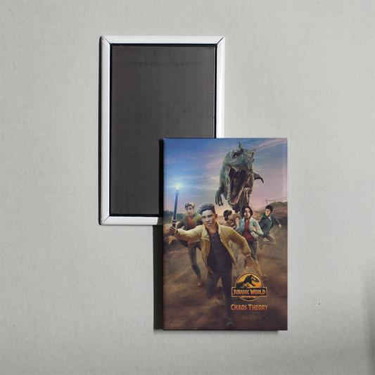 Jurassic World Chaos Theory TV Show Fridge Magnet