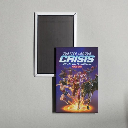 Justice League Crisis on Infinite Earths Part One Mini Movie Fridge Magnet