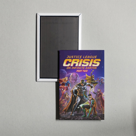 Justice League Crisis on Infinite Earths Part Two Mini Movie Fridge Magnet