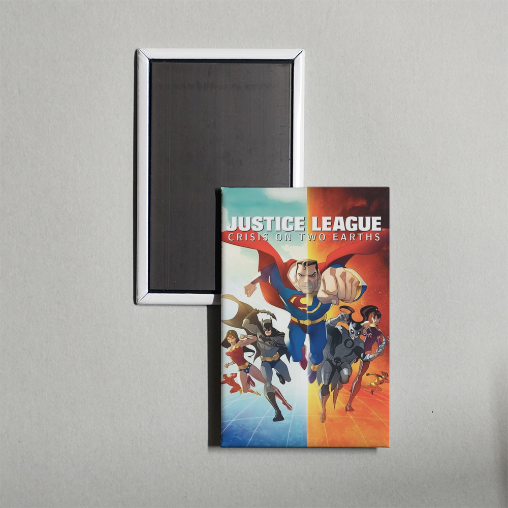 Justice League Crisis on Two Earths Mini Movie Fridge Magnet