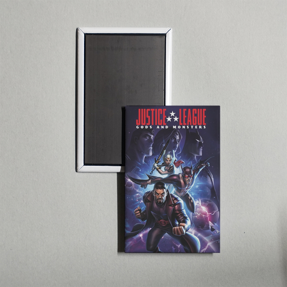 Justice League Gods and Monsters Mini Movie Fridge Magnet