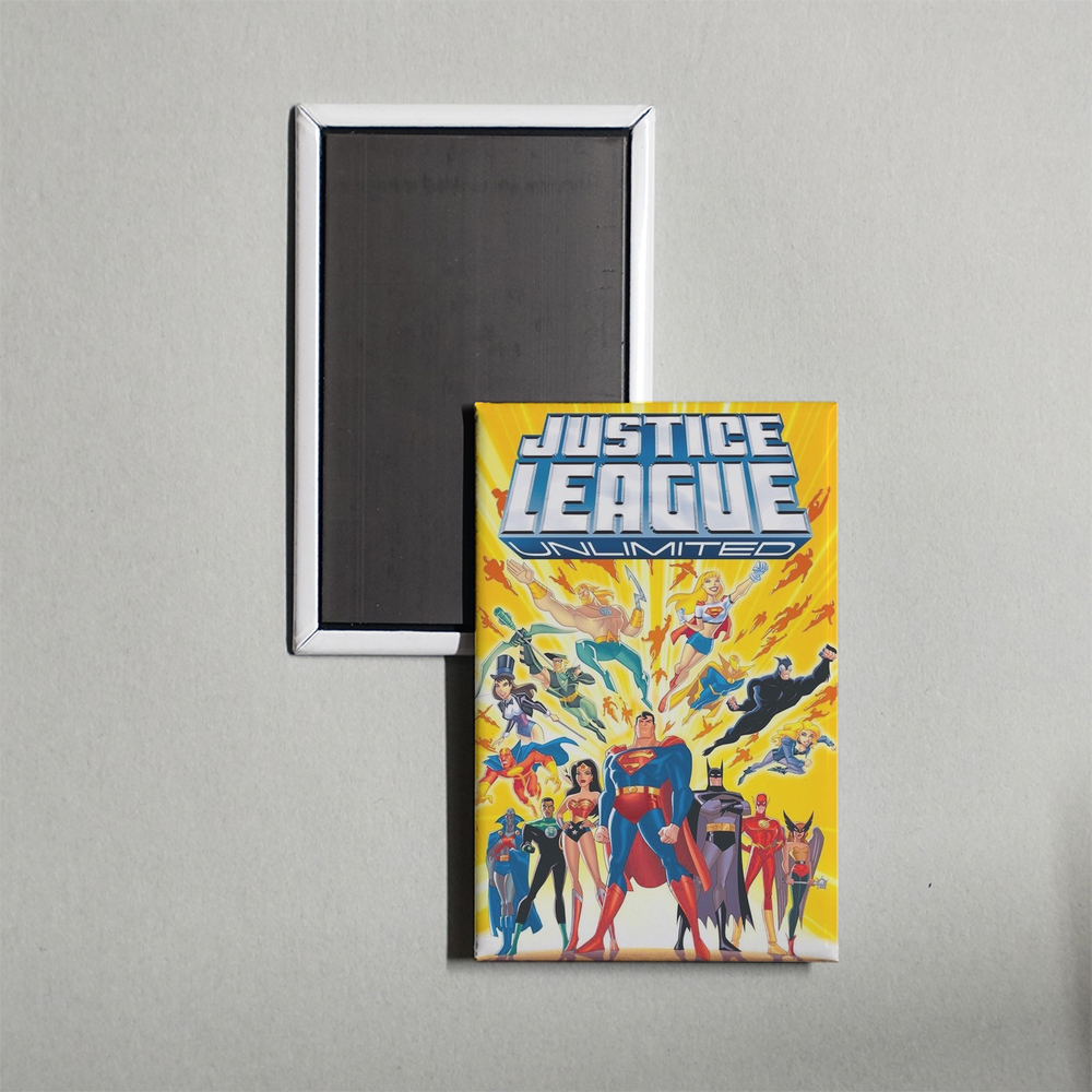 Justice League Unlimited TV Show Fridge Magnet