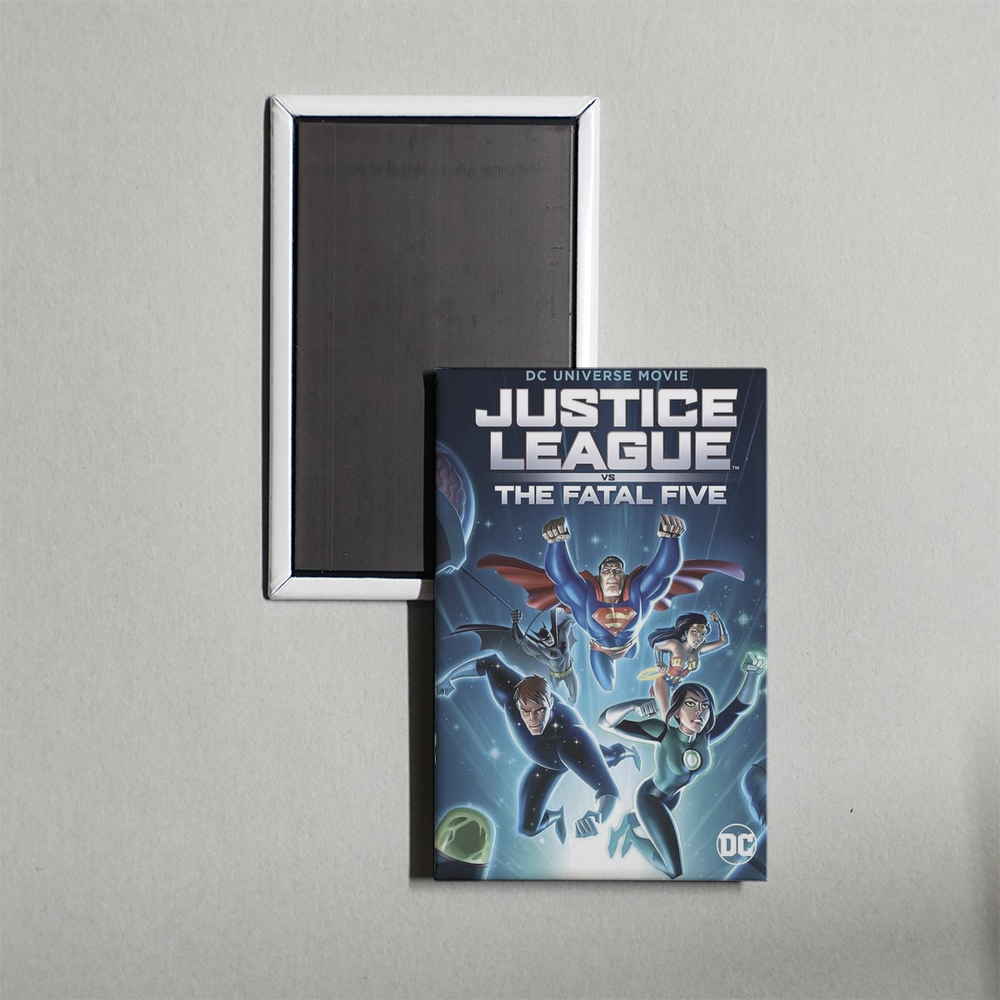 Justice League vs. the Fatal Five Mini Movie Fridge Magnet