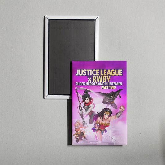 Justice League x RWBY Super Heroes & Huntsmen, Part Two Mini Movie Fridge Magnet
