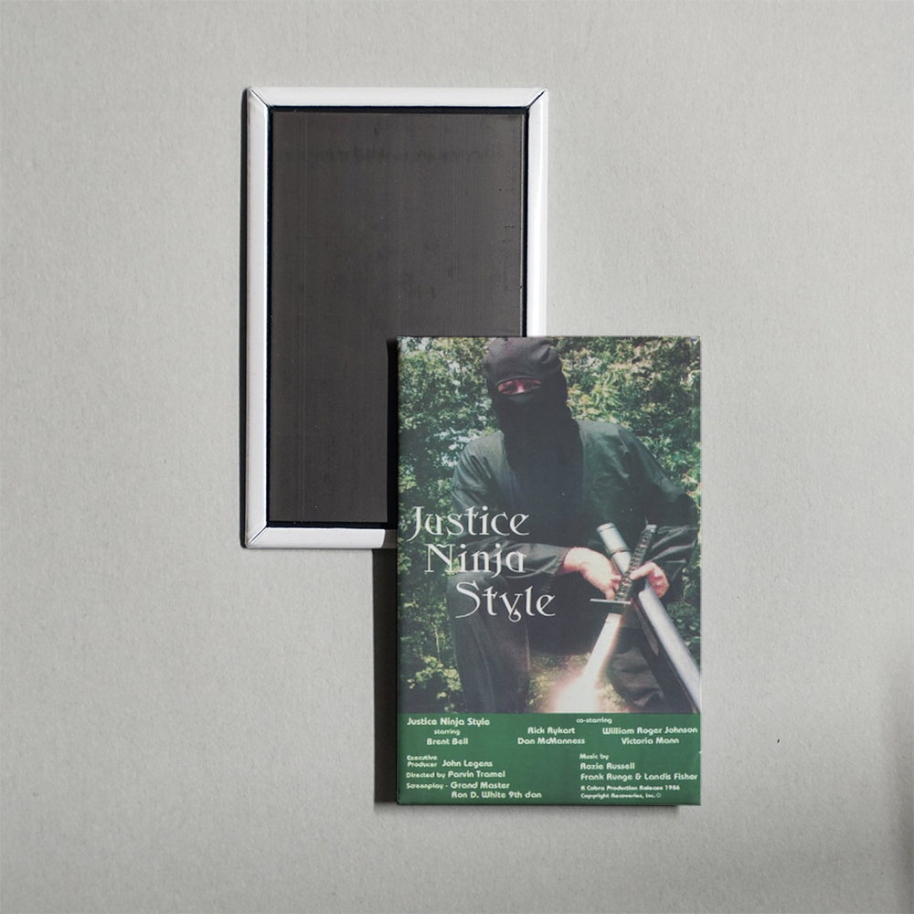 Justice Ninja Style Mini Movie Fridge Magnet