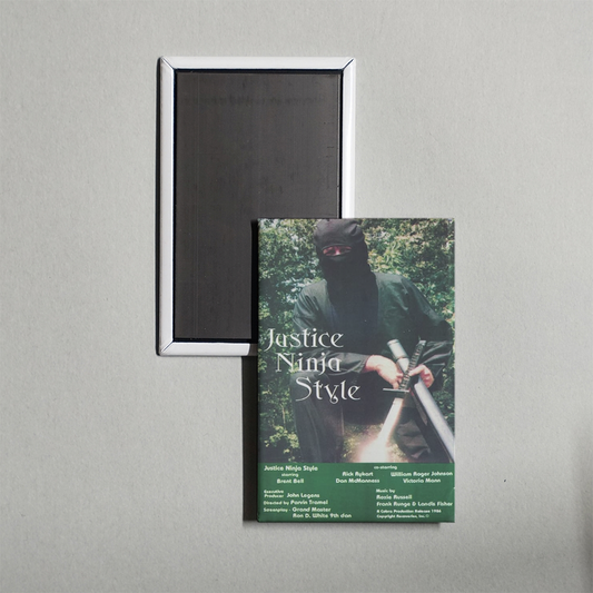 Justice Ninja Style Mini Movie Fridge Magnet