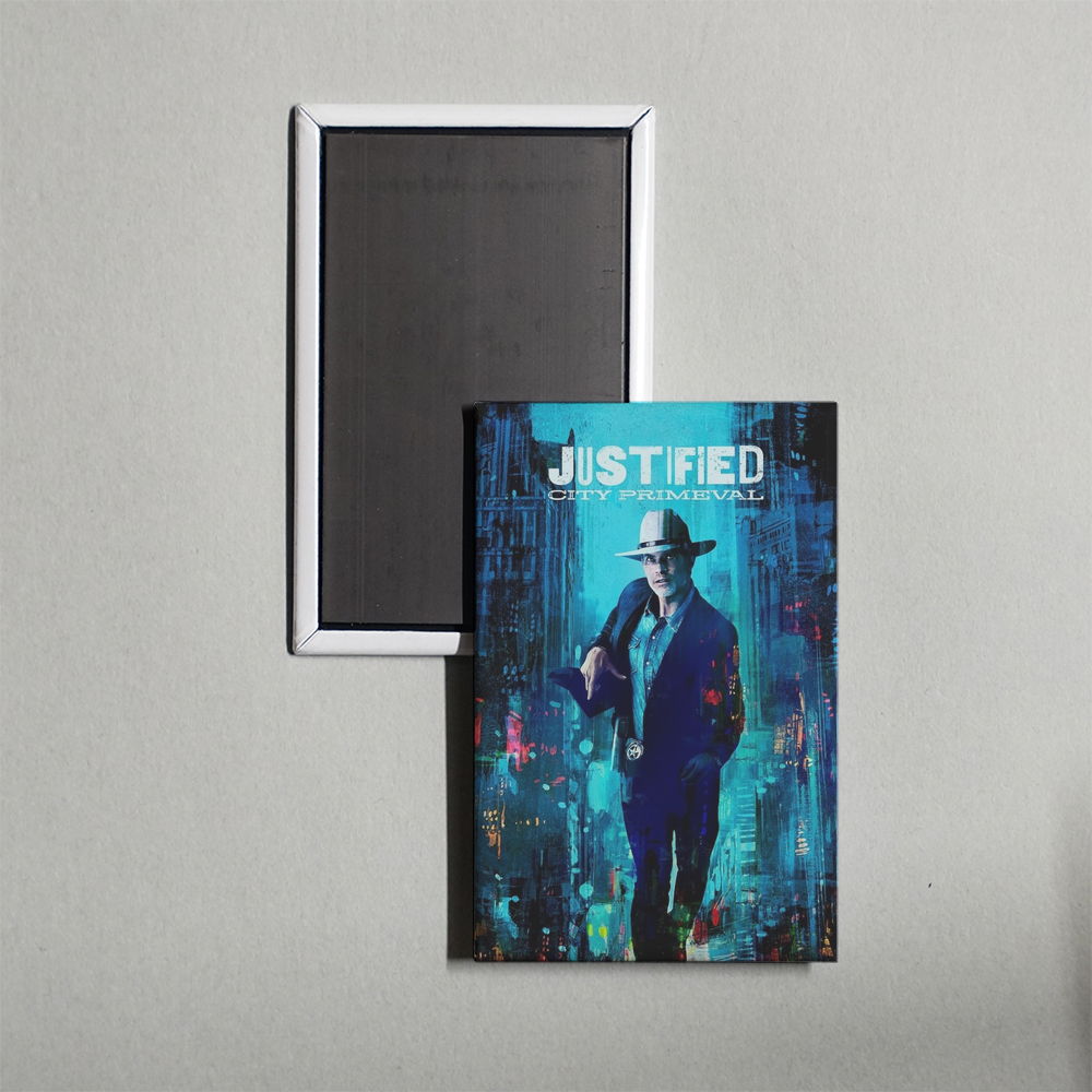 Justified City Primeval TV Show Fridge Magnet