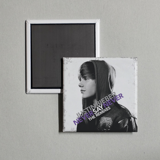 Justin Bieber - Never Say Never - The Remixes Album Cover Fridge Magnet