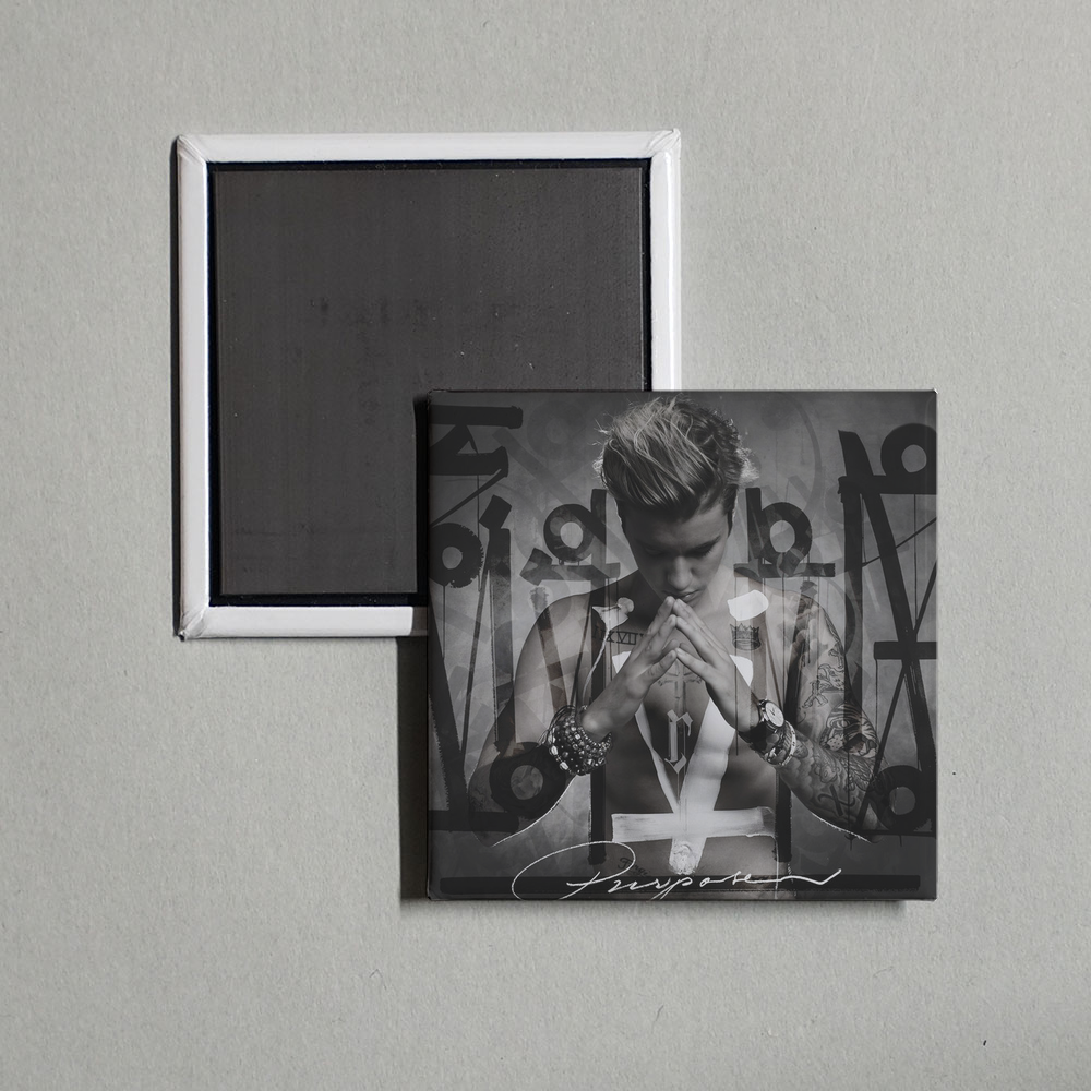 Justin Bieber - Purpose (Deluxe) Album Cover Fridge Magnet