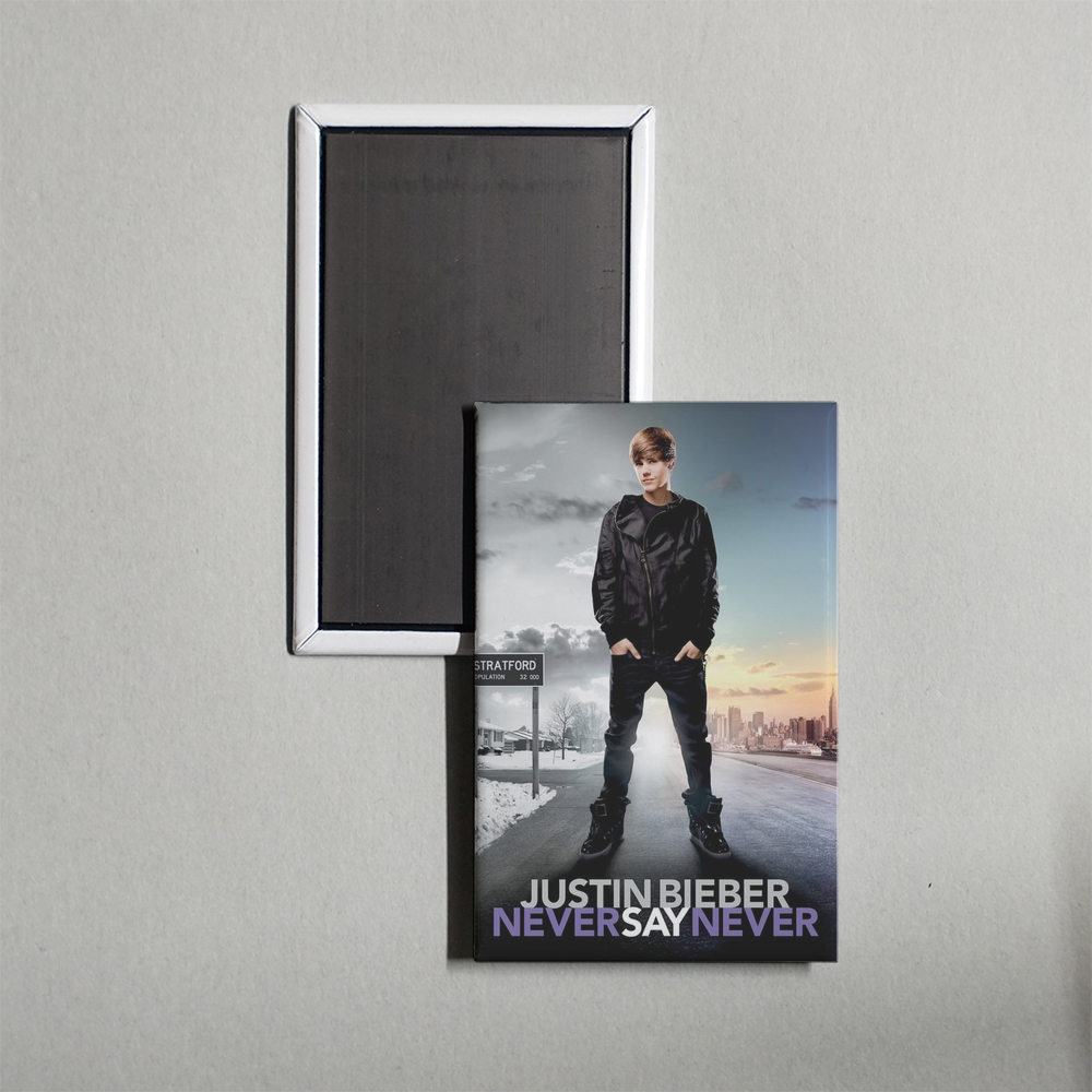Justin Bieber Never Say Never Mini Movie Fridge Magnet