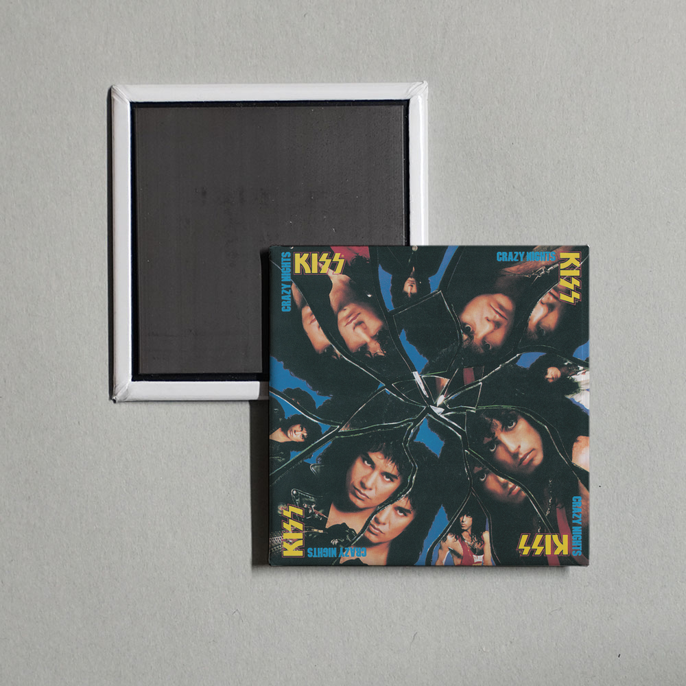 KISS - Crazy Nights Album Cover Fridge Magnet