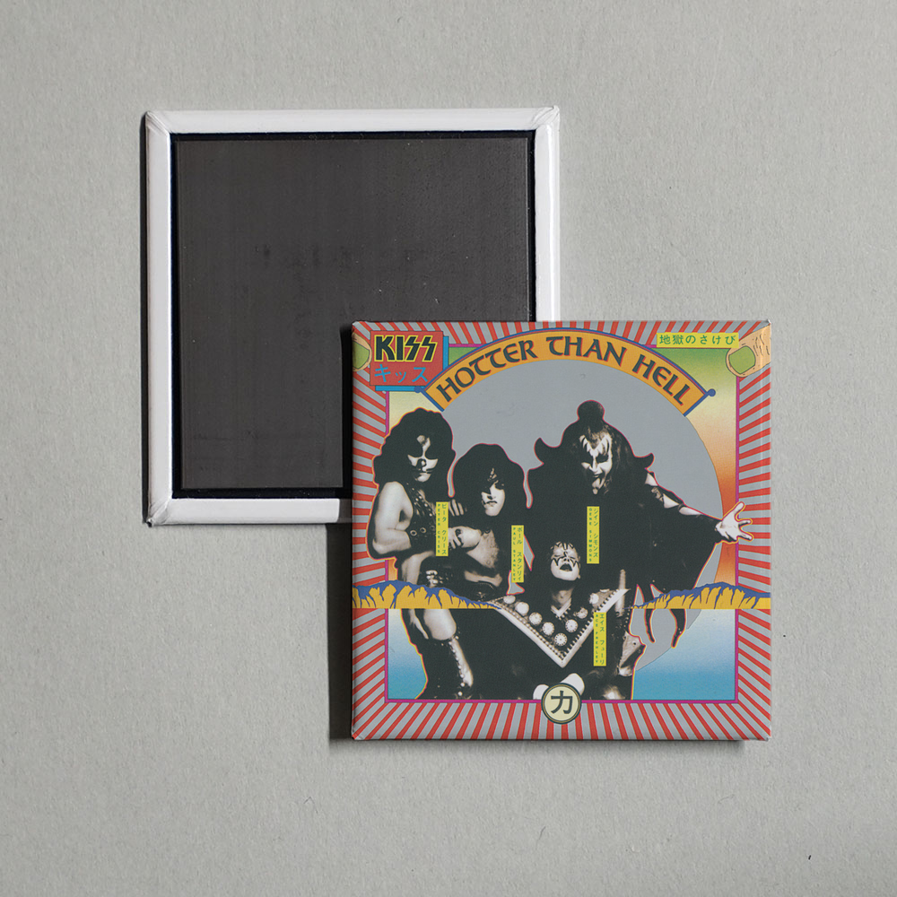 KISS - Hotter Than Hell Album Cover Fridge Magnet