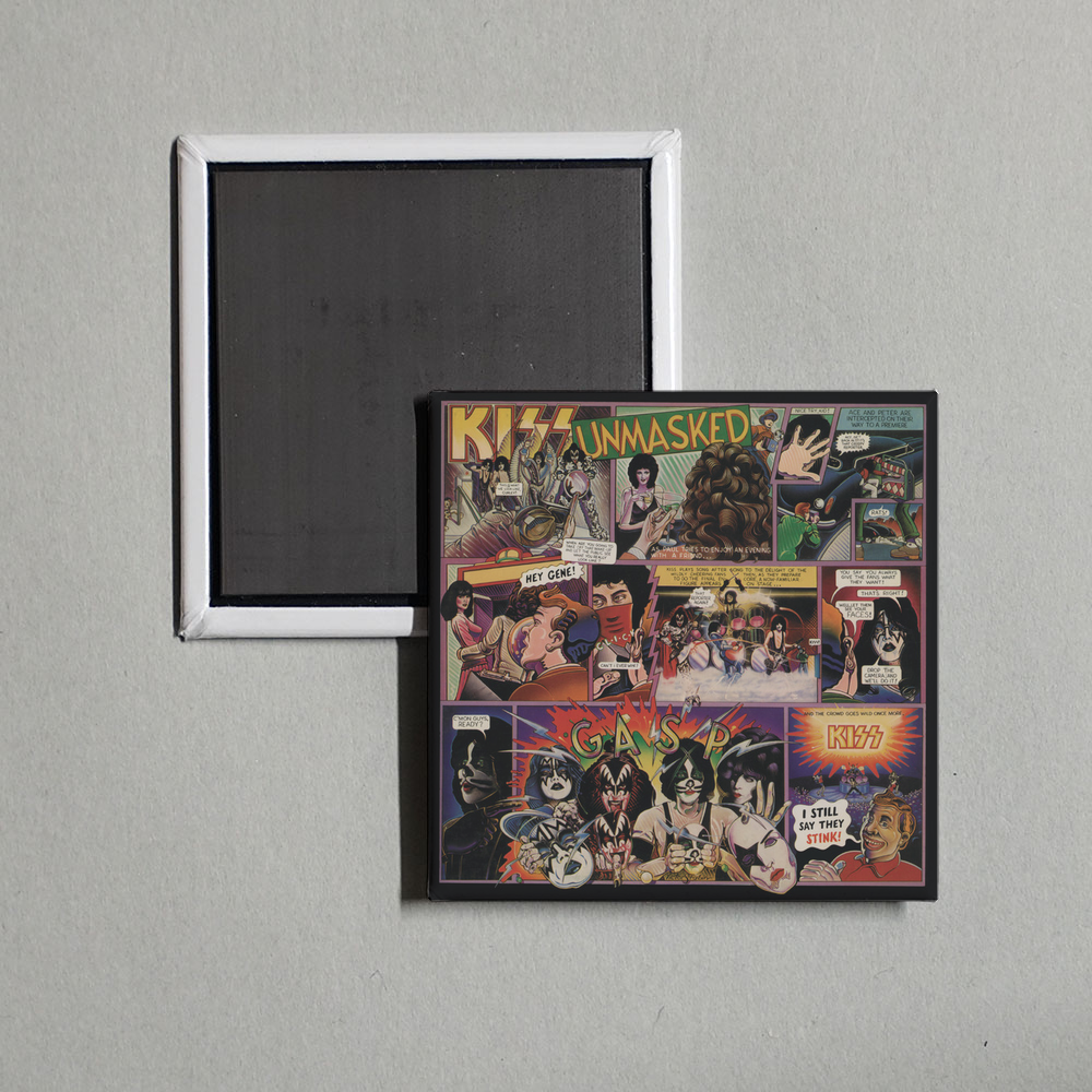 KISS - Unmasked Album Cover Fridge Magnet