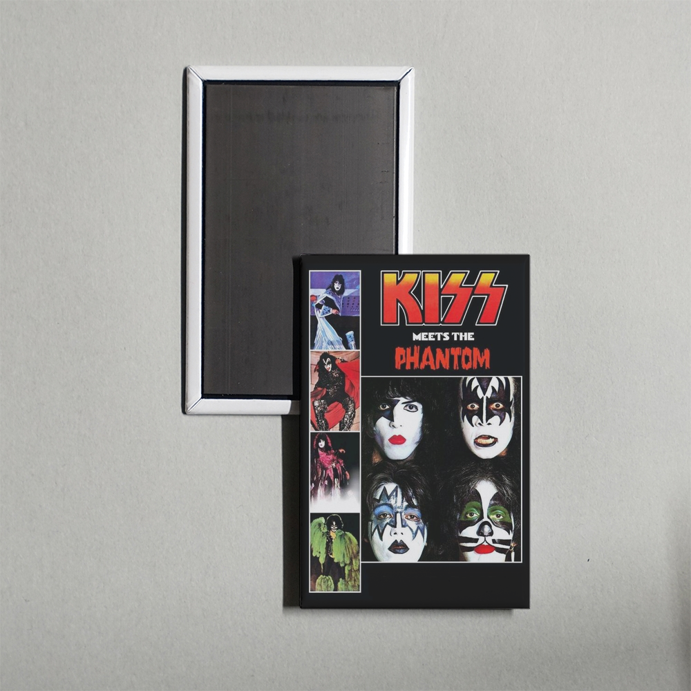KISS Meets the Phantom of the Park Mini Movie Fridge Magnet