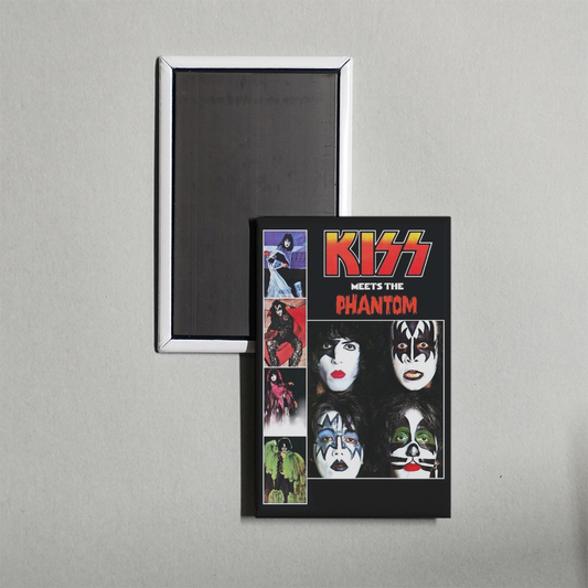 KISS Meets the Phantom of the Park Mini Movie Fridge Magnet