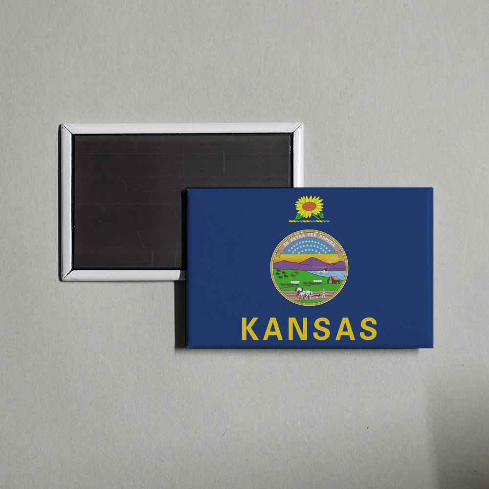 Kansas State Flag Fridge Magnet Fridge Magnet