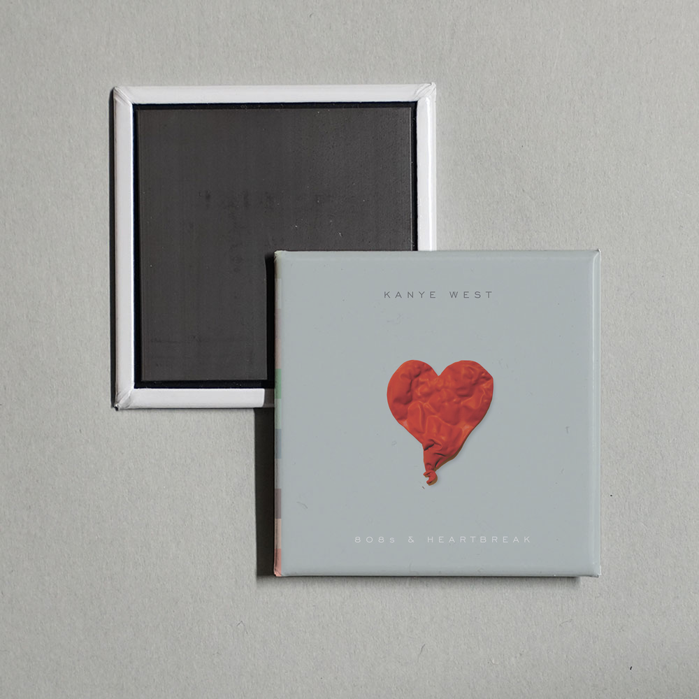 Kanye West - 808s & Heartbreak Album Cover Fridge Magnet