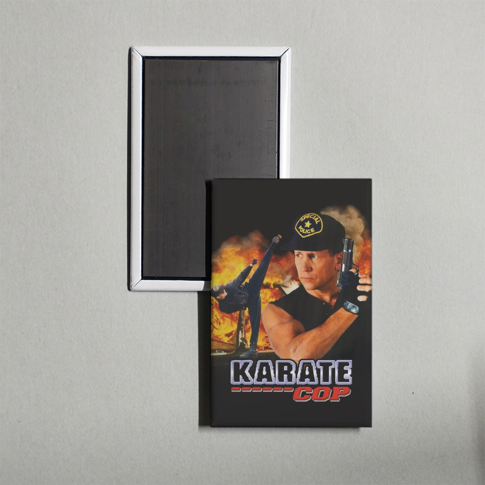 Karate Cop Mini Movie Fridge Magnet