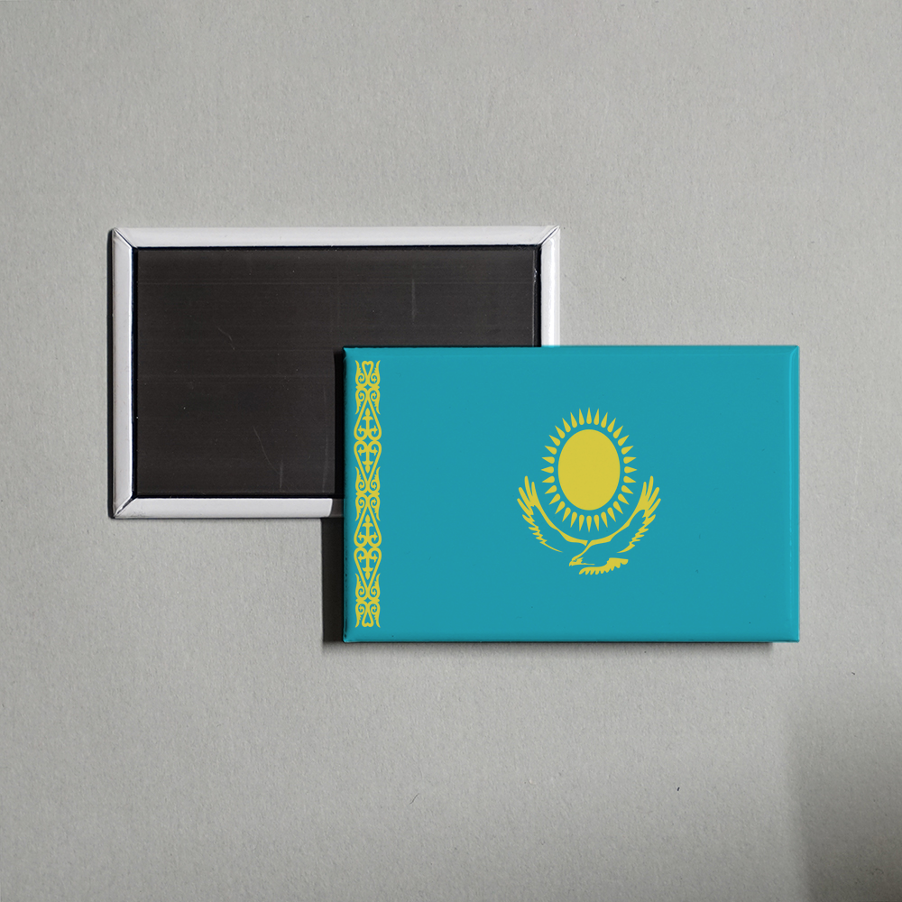 Kazakhstan Flag Fridge Magnet