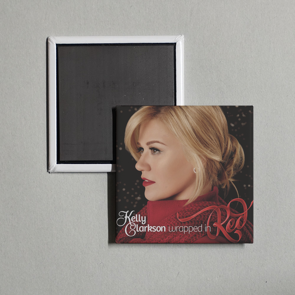 Kelly Clarkson - Wrapped In Red Album Cover Fridge Magnet