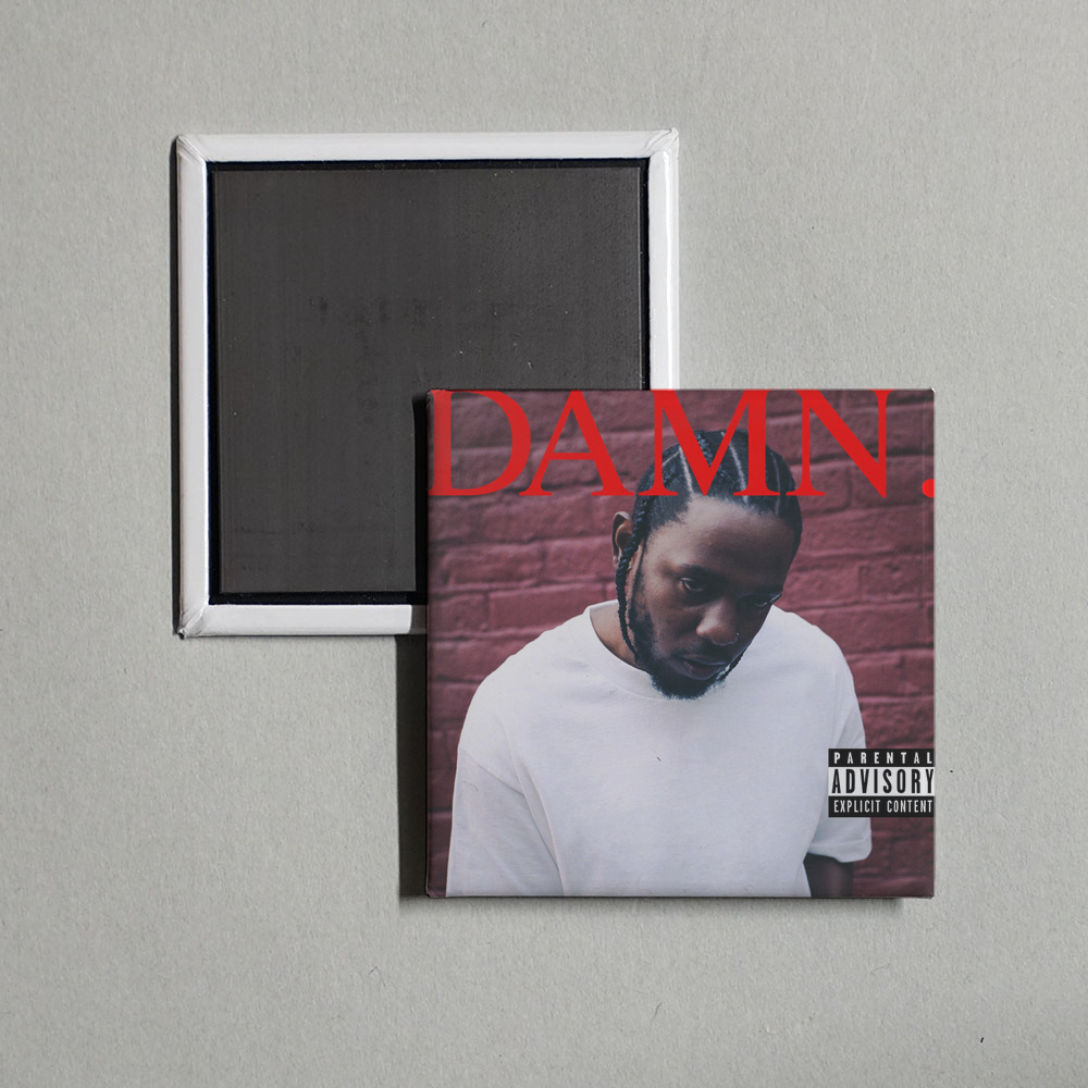 Kendrick Lamar - DAMN. Album Cover Fridge Magnet