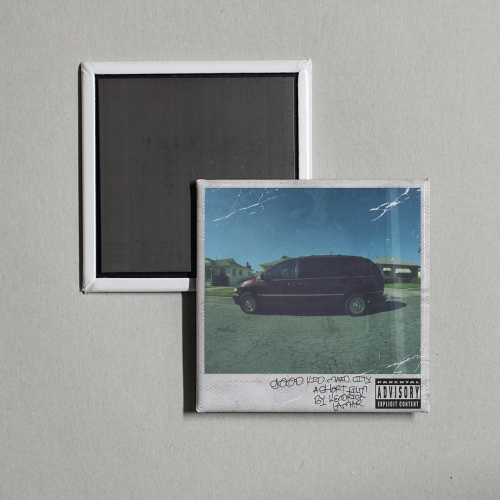Kendrick Lamar - good kid, m.A.A.d city (Deluxe) Album Cover Fridge Magnet