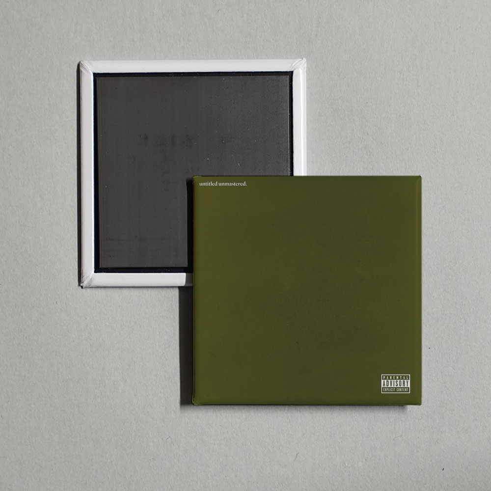 Kendrick Lamar - untitled unmastered. Album Cover Fridge Magnet