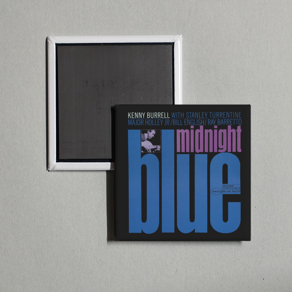 Kenny Burrell - Midnight Blue (The Rudy Van Gelder Edition) Album Cover Fridge Magnet