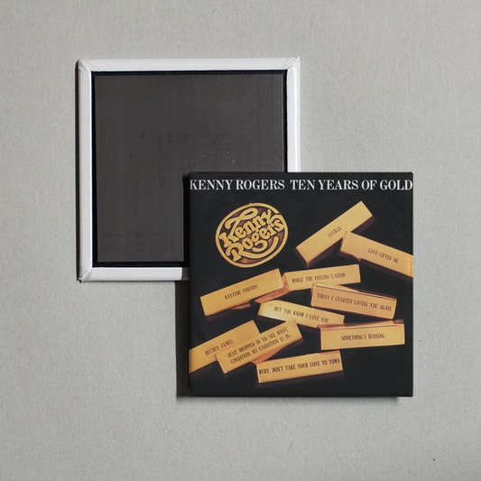Kenny Rogers - Ten Years Of Gold Album Cover Fridge Magnet