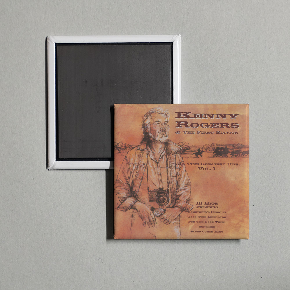 Kenny Rogers & The First Edition - All Time Greatest Hits, Vol. 1 Album Cover Fridge Magnet