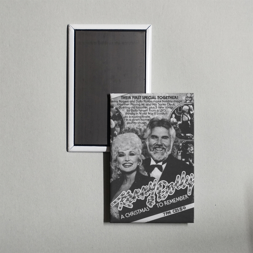 Kenny & Dolly A Christmas to Remember Mini Movie Fridge Magnet